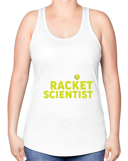 YesImARacketScientistScientistSkinite Scientist Skinite 1# - general science -Racerback Tank