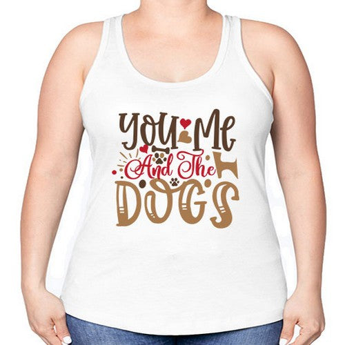 You Me And The Dogs Style 52# - dogs -Racerback Tank