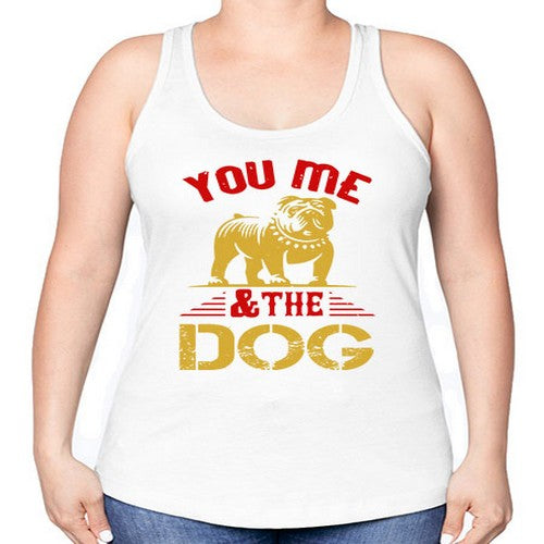 You Me The Dog Style 140# - dogs -Racerback Tank
