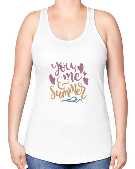 You me and summer 1# - summer -Racerback Tank