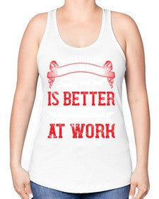 a bad day at the races is better than a good day at work Style 56# - horse -Racerback Tank