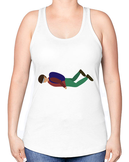 all in one 02# - parachute -Racerback Tank