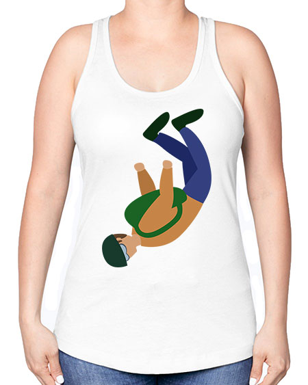 all in one 03# - parachute -Racerback Tank