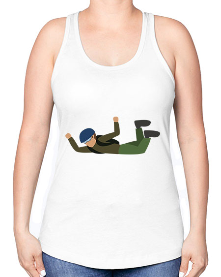 all in one 04# - parachute -Racerback Tank