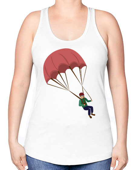 all in one 07# - parachute -Racerback Tank