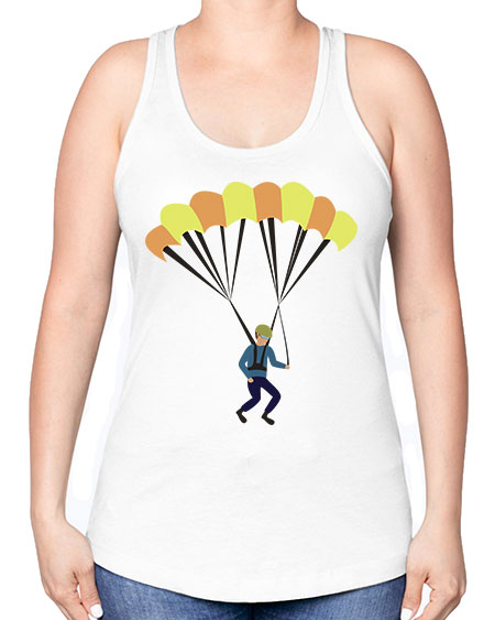 all in one 08# - parachute -Racerback Tank