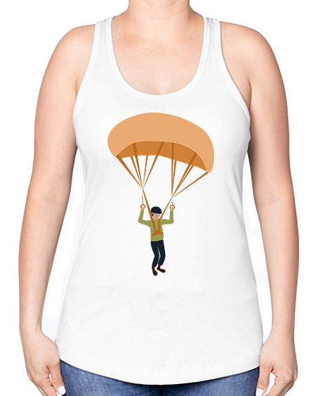 all in one 13# - parachute -Racerback Tank