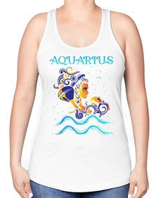 aquarius 13# - aquarius -Racerback Tank