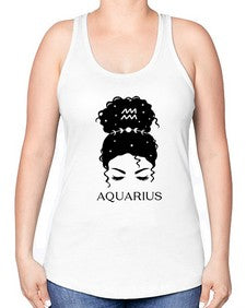 aquarius 81# - aquarius -Racerback Tank