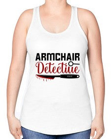 armchair detectiue 237# - true crime -Racerback Tank