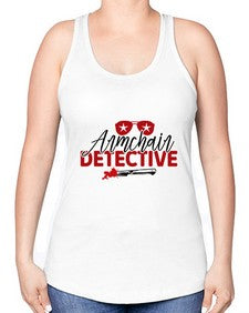 armchair detective 238# - true crime -Racerback Tank