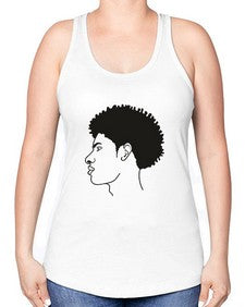 beardman 58# - black boys or men -Racerback Tank