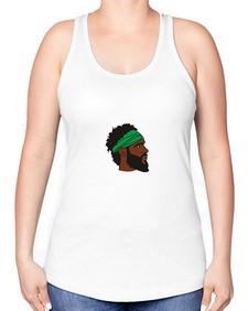 black man 32# - black boys or men -Racerback Tank