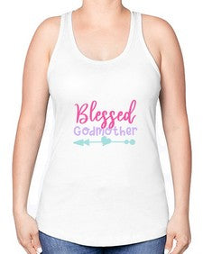 blessed godmother 104# - god parent -Racerback Tank