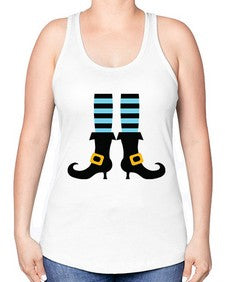 bluewitchlegs 47# - witch -Racerback Tank