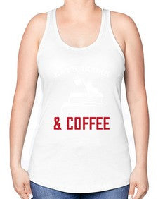 cats book and coffee Style 37# - cats -Racerback Tank