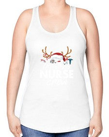 christmas nurse crew 655# - nurse -Racerback Tank