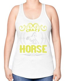 crazy horse Style 9# - horse -Racerback Tank