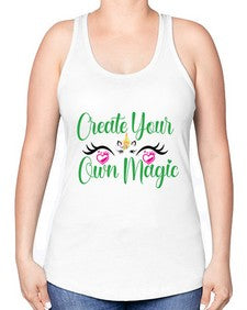 create your own magic 83# - unicorn -Racerback Tank