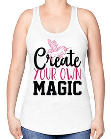 create your own magic 87# - unicorn -Racerback Tank
