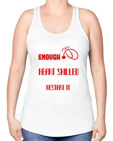 cute enough to stop your Style 689# - nurse -Racerback Tank