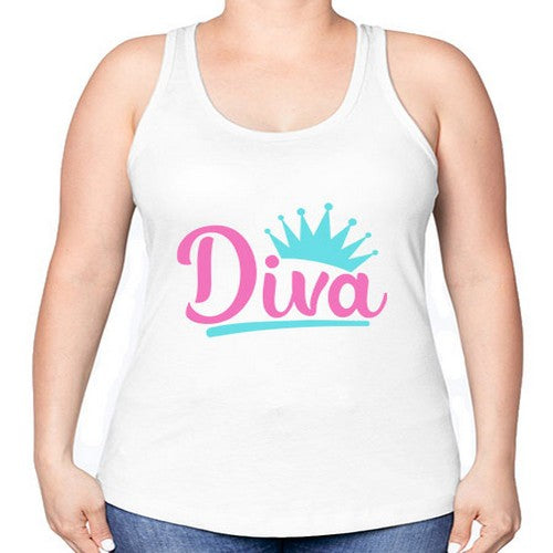 diva Style 121# - dogs -Racerback Tank