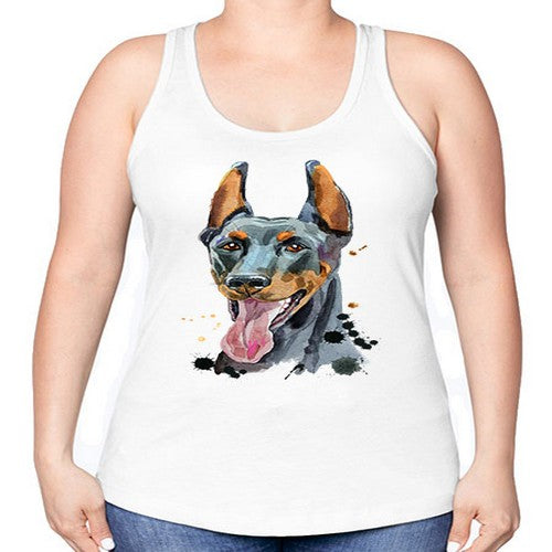 dog 105# - dogs -Racerback Tank