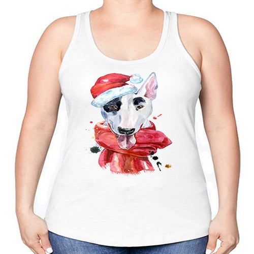 dog hat scarf 112# - dogs -Racerback Tank