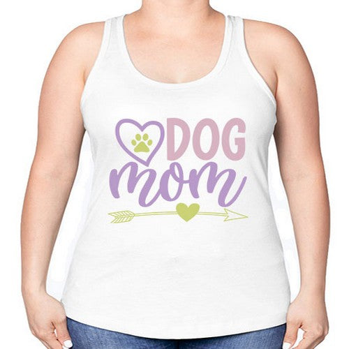 dog mom copy 85# - dogs -Racerback Tank