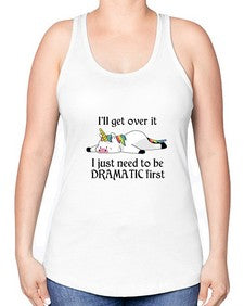 dramatic unicorn 96# - unicorn -Racerback Tank