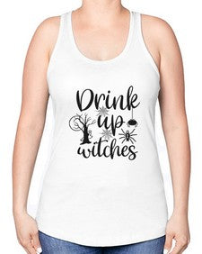 drink up witches 39# - witch -Racerback Tank
