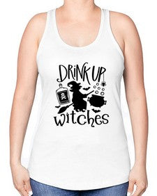 drink up witches 41# - witch -Racerback Tank