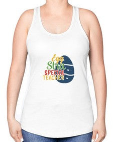 egg stra special teacher Style 135# - teacher -Racerback Tank