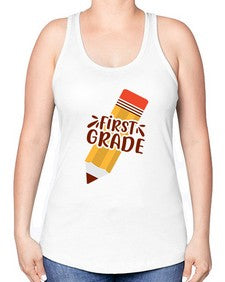 first gradee 162# - first grade -Racerback Tank