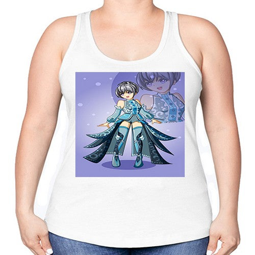 game of beautiful girl140# - anime -Racerback Tank