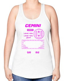 gemini 244# - gemini -Racerback Tank