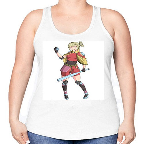 girl bring stick3# - anime -Racerback Tank