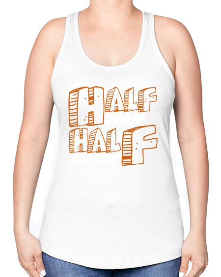 half man half giraffe - giraffee -Racerback Tank