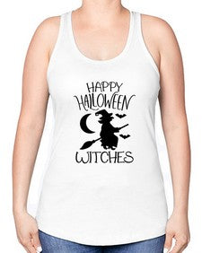 happy halloween witches 35# - witch -Racerback Tank