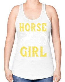 horse girl Style 51# - horse -Racerback Tank