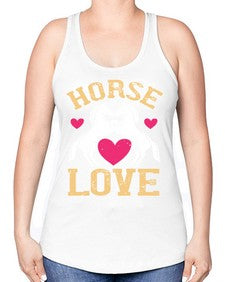 horse lovee Style 49# - horse -Racerback Tank