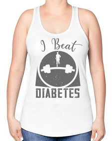 i beat diabetes Style 33# - diabetes -Racerback Tank