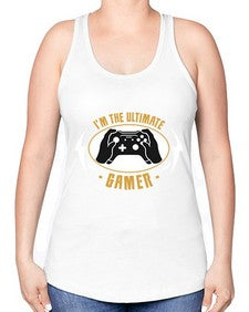 im the ultimate gamer 122# - video games -Racerback Tank