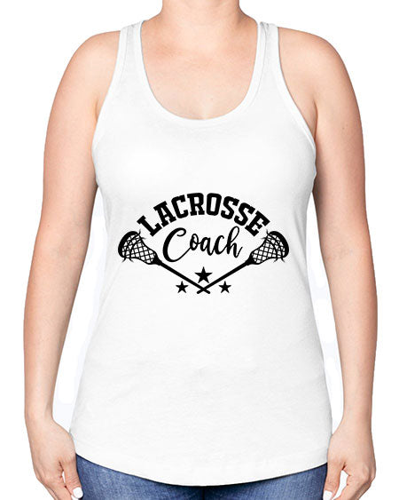 lacrosse coach 7# - lacrosse -Racerback Tank