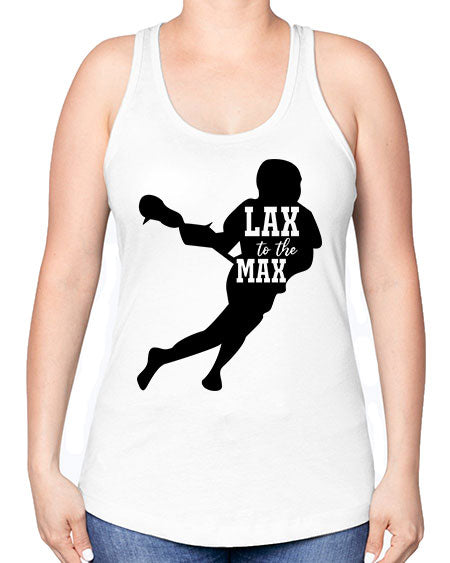 lax to the max 2# - lacrosse -Racerback Tank