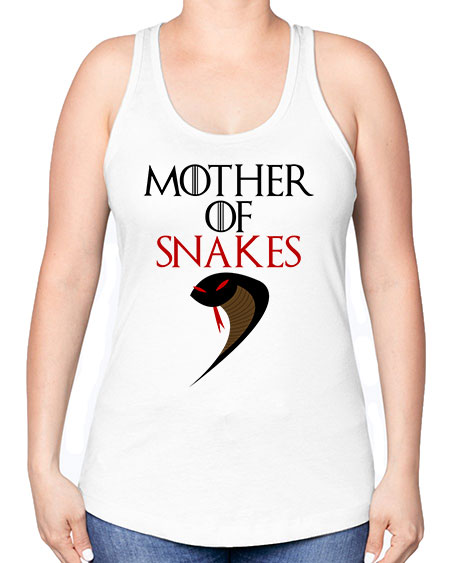 mother of snakes - snake -Racerback Tank