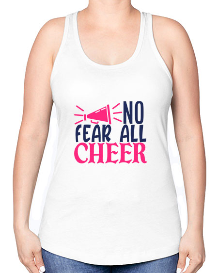 no fear all cheer 1739# - cheer -Racerback Tank