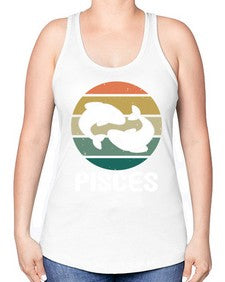 pisces 346# - pisces -Racerback Tank