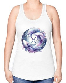 pisces 347# - pisces -Racerback Tank