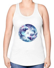 pisces 349# - pisces -Racerback Tank